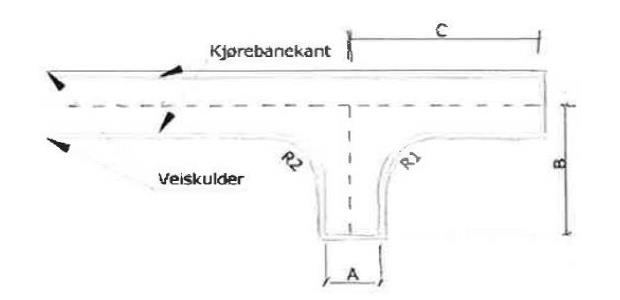 Bilde viser ei skissert utforming av ein ein vendkammer - Klikk for stort bilete